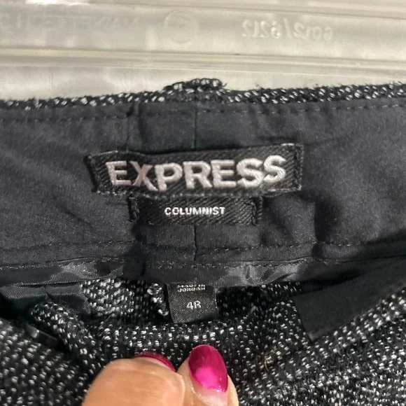 Express Black and Gray Women's Trousers - Picture 4 of 8